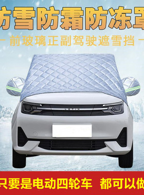 恩途海豚S1 T9 E9 S9 T6P电动四轮车前挡风玻璃防雪防冻半罩车罩