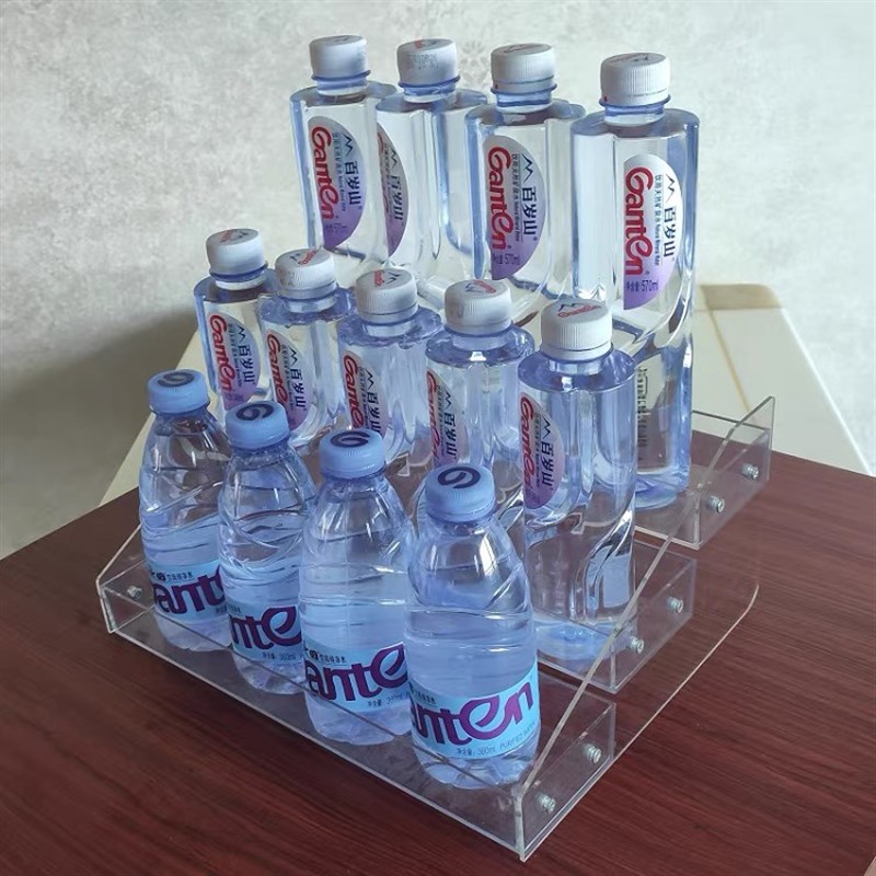 口香糖展示架吧台药瓶展示透明梯形零食超市前台摆货架啤酒饮料架