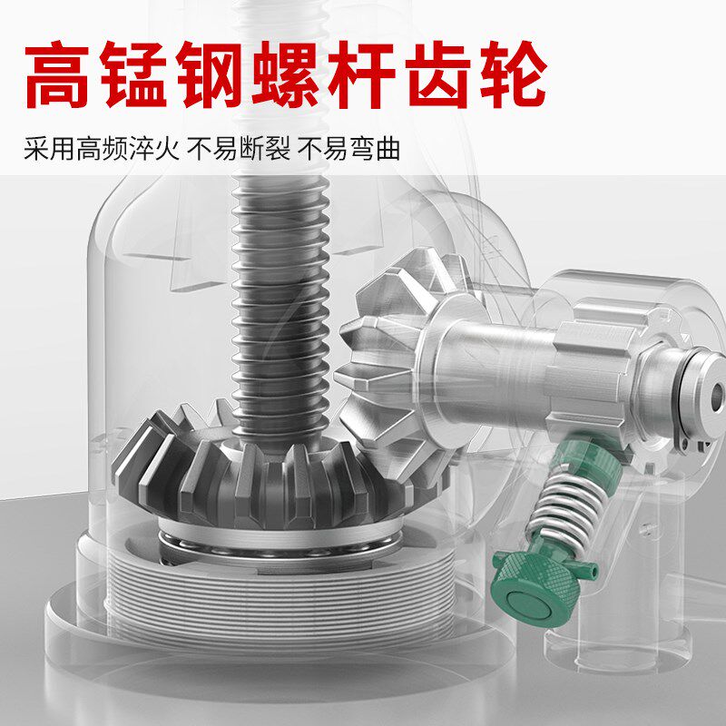 沪工螺旋千斤顶机械式手摇千金顶矮式齿轮QL3吨5T10吨20吨32吨t