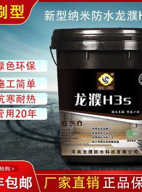 龙濮H3S黑色防水钓乳做过沥青卷材油毡依旧漏水屋顶裂缝直接涂刷
