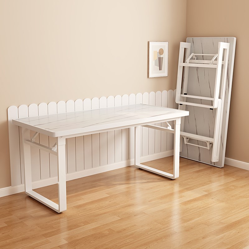 折叠桌子长方形学生书桌简约电脑桌现代办公桌简易长条桌家用餐桌