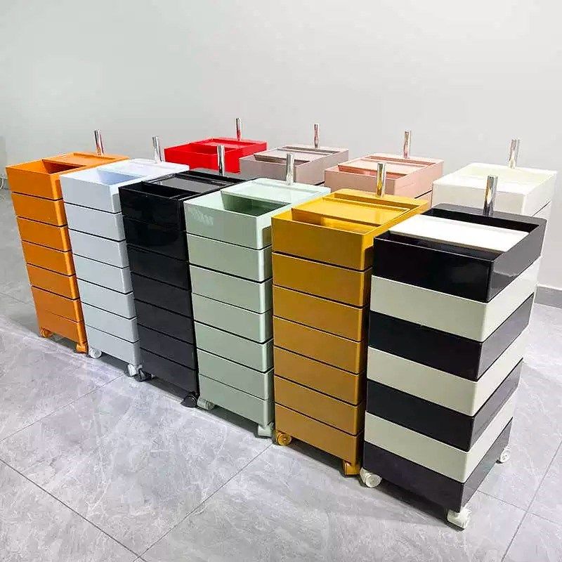 美发推车烫染工具车美发店杠车储物柜理发店工具柜多功能发廊专用