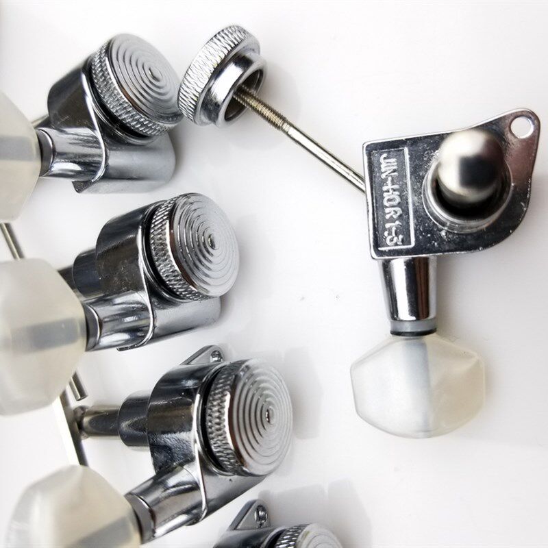 韩产 银色 电吉他自锁琴头钮 锁弦卷弦器 白珍珠白玉弦轴琴钮弦钮