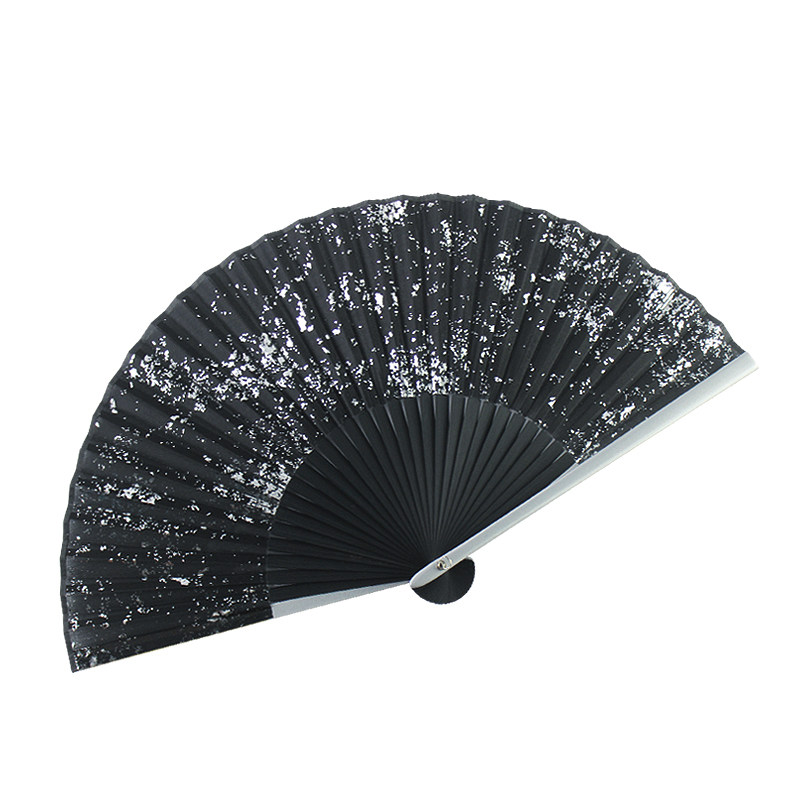 扇子折扇中国风洒金银6寸女式夏季折叠古风日式和风古典拍摄扇子