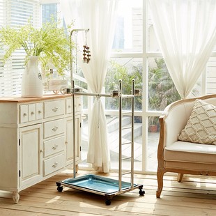 鹦鹉站架落地大型不锈钢架子花椒木玄凤灰鹦鹉站杆鸟架栖架杆金刚