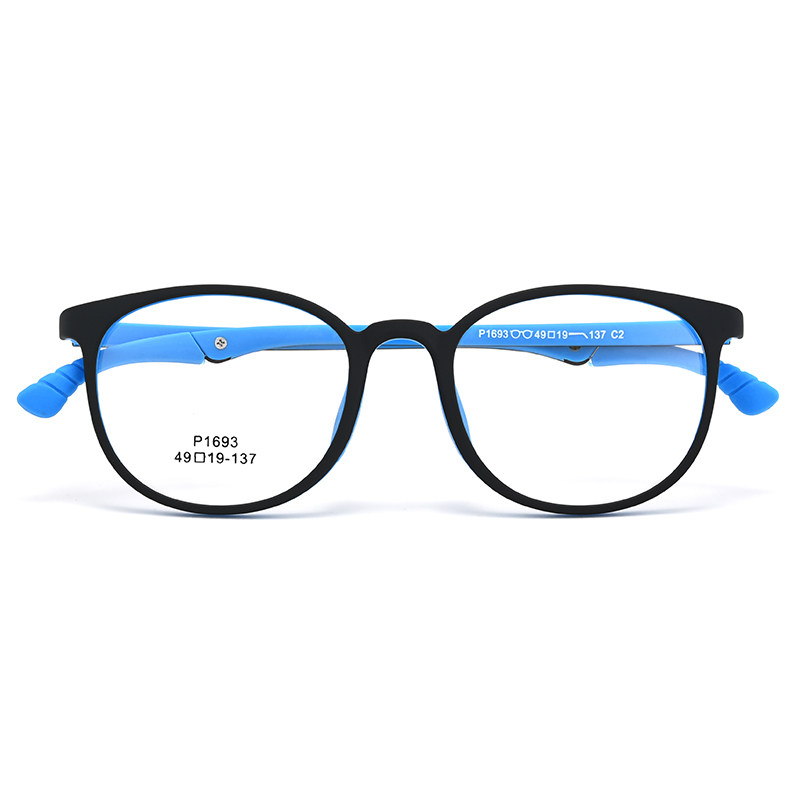 复古圆框TR90运动防滑青少年大儿童远近视弱视眼镜框架配镜男女