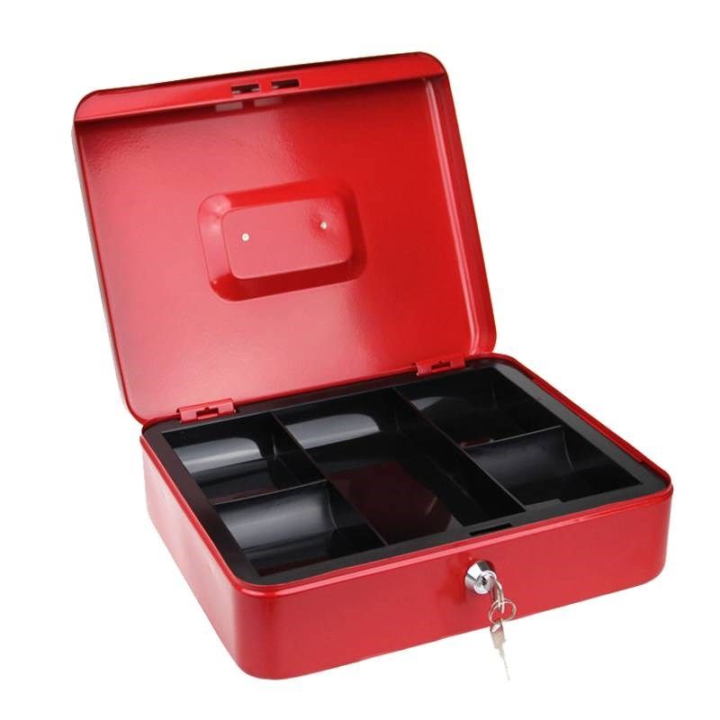 创意收纳盒手提密码箱铁盒密码盒钱箱儿童存钱罐收银零钱大号铁盒