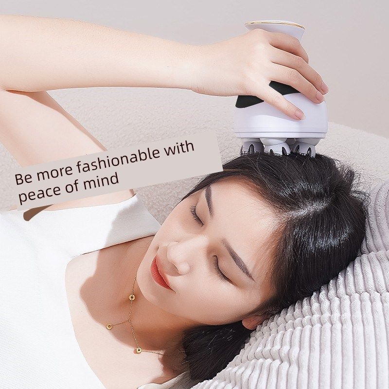 安尚头部按摩器电动充电头皮疼爪子经络揉捏疏通脑袋护发按摩仪器