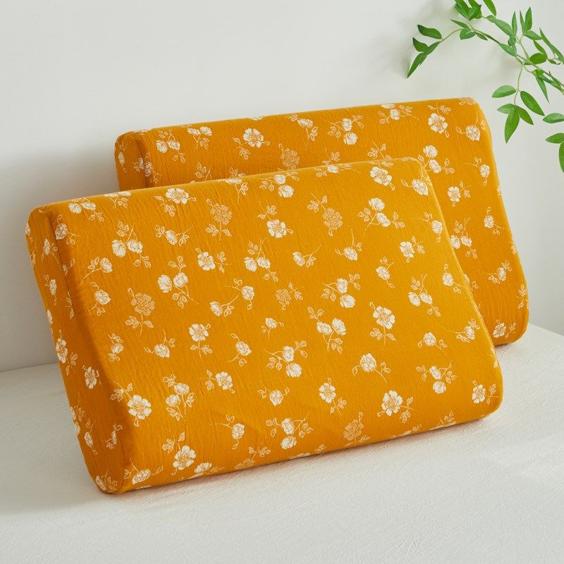 a类纯棉新款双层纱乳胶枕套定制60x40全棉纱布50x30儿童记忆枕套