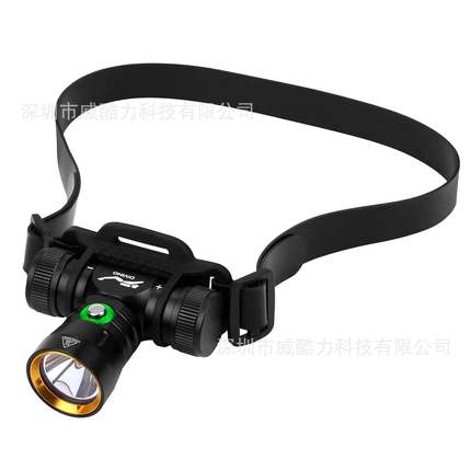 新款潜水头灯DH100防水戴头式电筒L2户外露营水下打捞探洞LED头灯