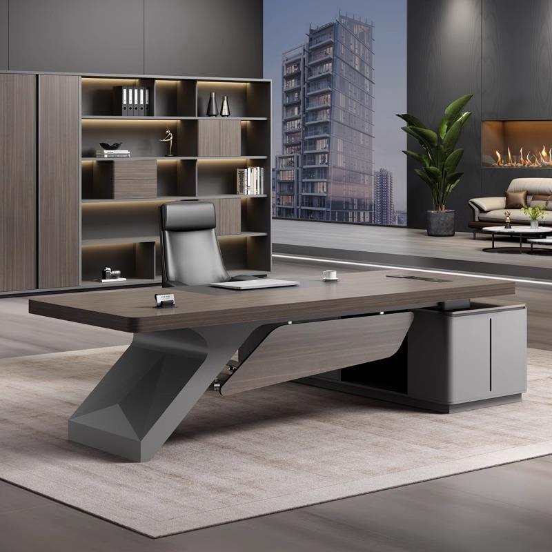 烤漆办公桌大班台总裁领导董事长办公室经理桌办公桌椅组合老板桌