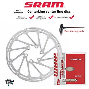 正品SRAM速联中心线刹车碟片山地自行车140/160/180mm六钉碟刹盘