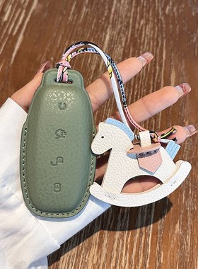 适用腾势D9钥匙套N7N8壳24新款汽车Xev高档3汽车卡片扣男女23全包