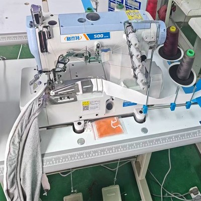 全新电脑直驱三针五线绷缝机工业直驱针车小桌板成套绷缝家用设备