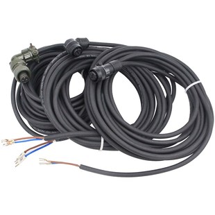 K213 6114 发那科电机刹车线K27法兰克伺服电机抱闸线4芯3孔 A06B