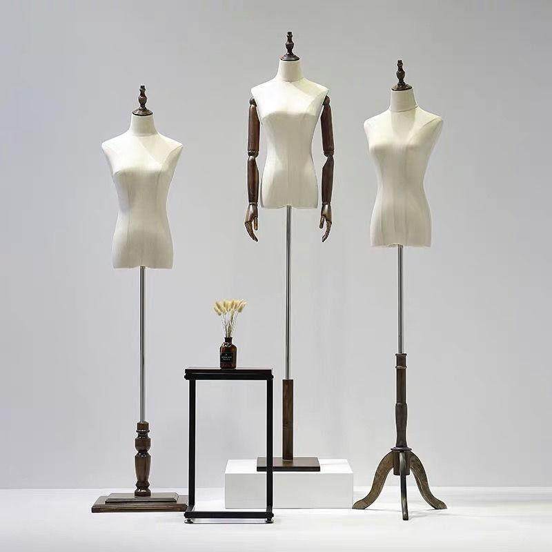 服装店模特道具女半身人体婚纱展示架女装橱窗全身假人台模特架子
