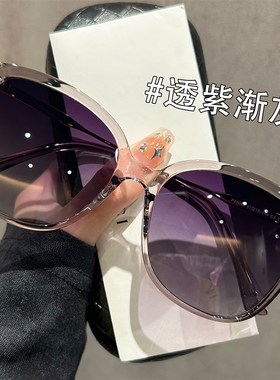 透灰色韩系墨镜女高级感偏光防紫外线开车专用太阳镜防晒2025新款
