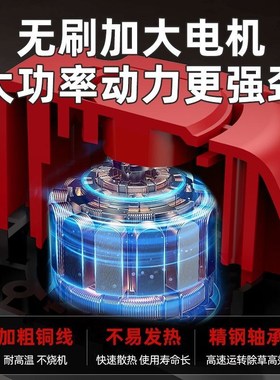 无刷电动割草机手持锂电充电式锄草大功率小型家用新型农业工具