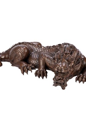 吸水兽镇水兽蚣蝮麒麟瑞兽铜摆件旺宅客厅玄关办公室装饰开业礼品