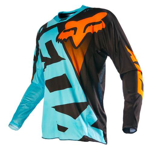 狐狸头FOX速降服登山自行车骑行服上衣男长袖越野赛车服速干 干T