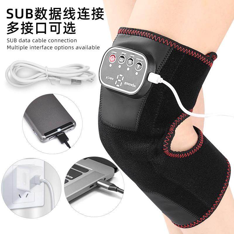 中老年按摩按摩护具护肩热敷肩膝护膝二用款电池电加热保暖护膝