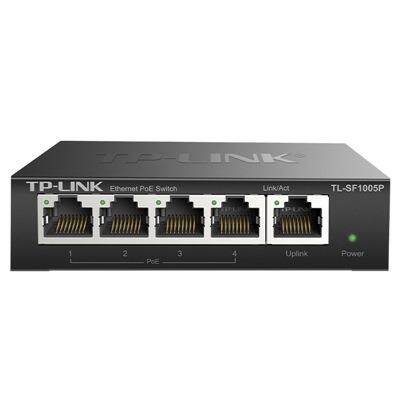 TP-LINK5口百兆PoE供电交换机8口千兆10千兆POE交换机安防监控网