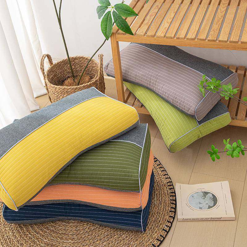 荞麦壳枕头硬枕家用护颈椎睡眠枕头一对装南通家纺小号枕芯学生枕