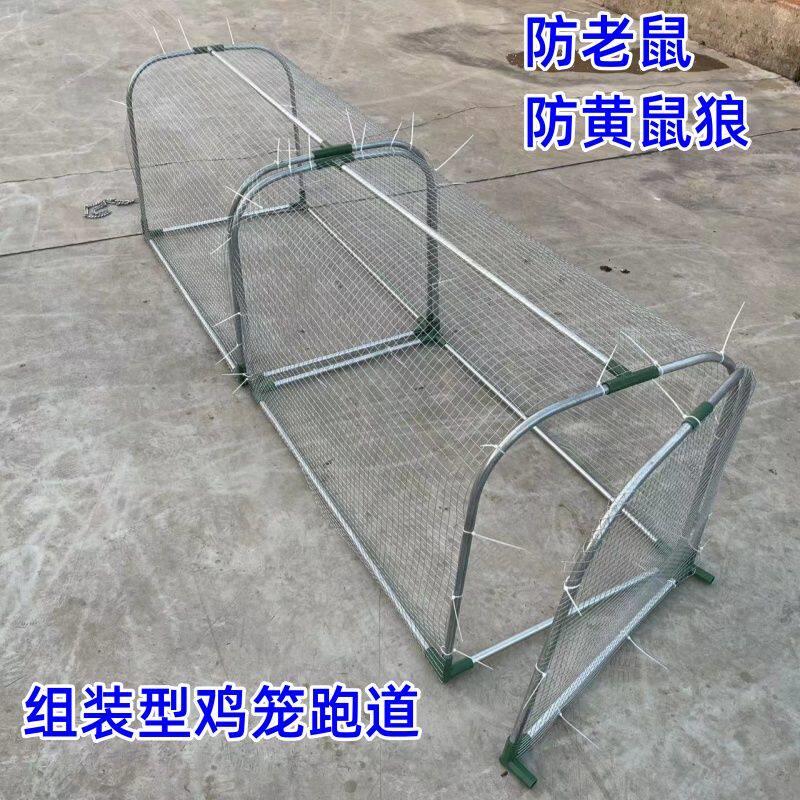 散养鸡笼养鸡隧道笼走地鸡笼养殖笼养鸡跑道笼子庭院家养鸡笼室外