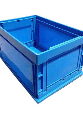 带塑料周转叠KKJ箱物流运输框仓储物料筐收纳胶塑箱折塑料箱整盖