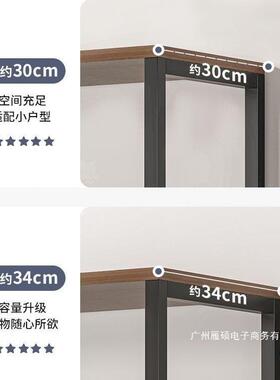 厂家直销架置物架落多层子收纳储书架办地公室KIU物桌边钢木卧室