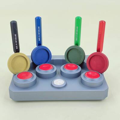 修表工具 瑞士原装MSA17.000-04油笔油碟套装 4支装点油笔