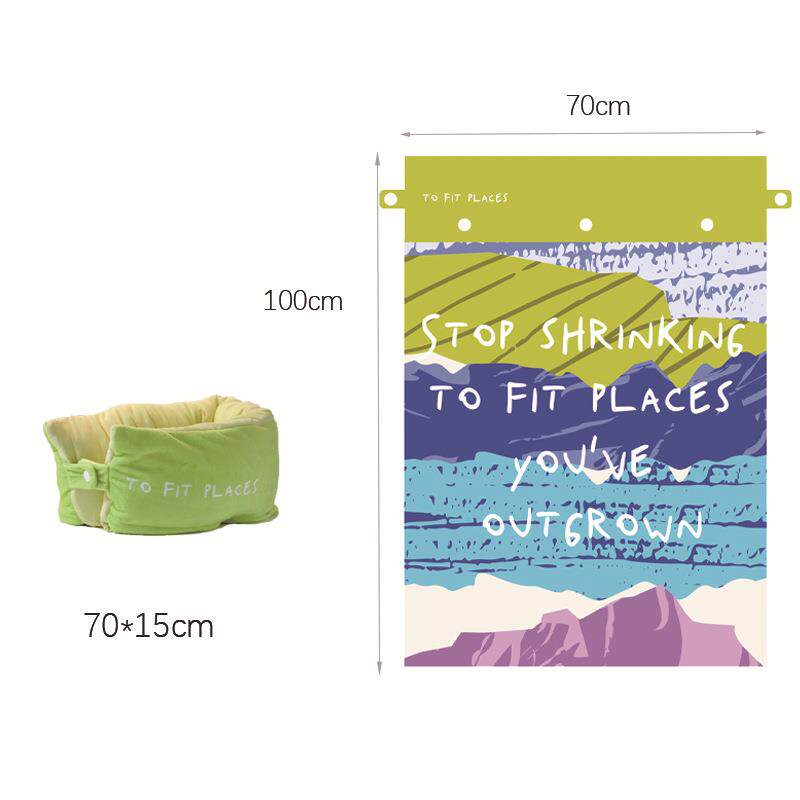 两用夏凉被护颈收纳毯轻薄出差航空被便携式毛毯车载护颈收纳毯子