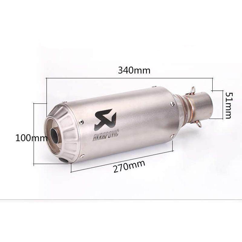 摩托车跑车黄龙600鬼火地平线炸排气管通用街炮筒天蝎大排量改装