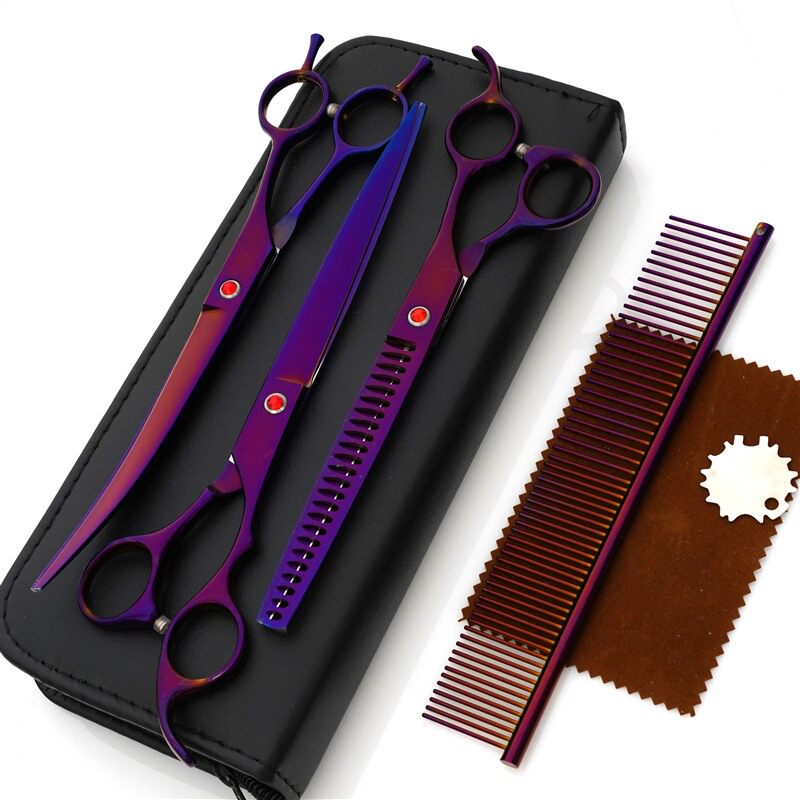 宠物剪刀美容专业修毛剪套装专业狗狗弯剪子泰迪剃毛工具神器用品