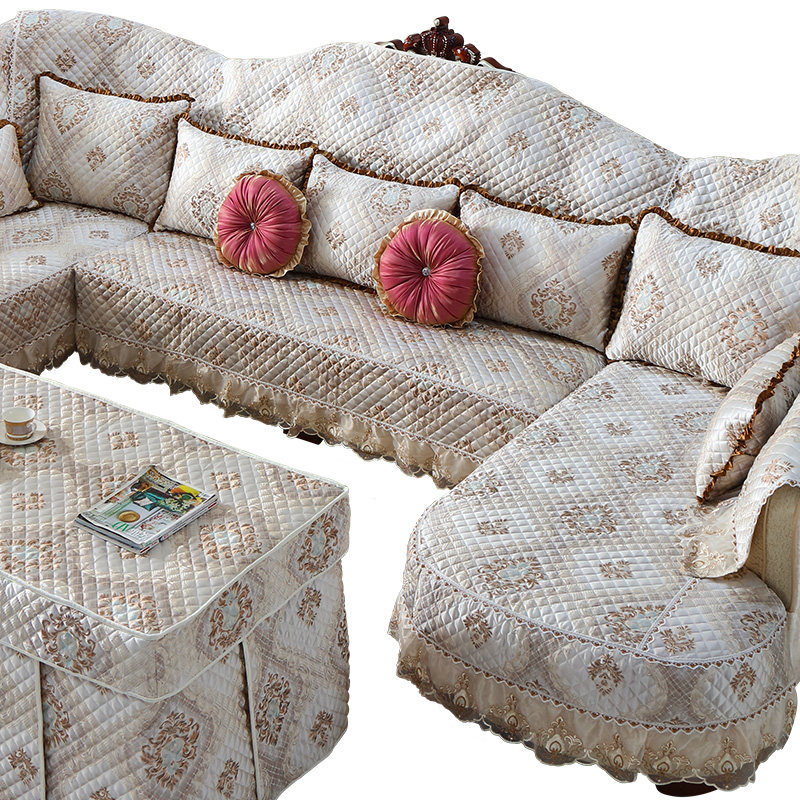 欧式沙发套罩全包四季盖型套U坐垫布艺沙发贵妃通用垫包邮万能套