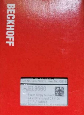 倍福模块EL9560 的来聊 议价