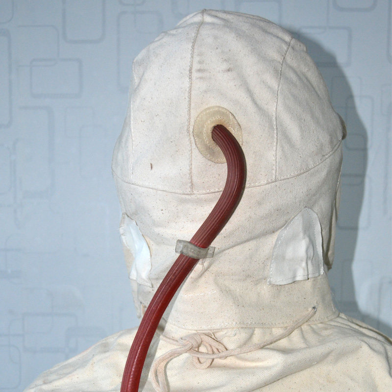 花护弯玻璃防砂服打砂衣白帆布打喷砂服 劳保面部防护打磨服包邮