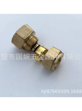 国巨S6.3/4F1内丝直接塑套GUOJU式铜管件卡铝管铜接头