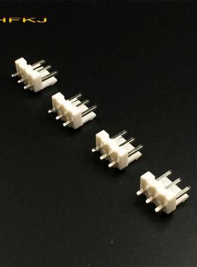 V-H子3A直针v端h3.963pFZO白色针座插针接线白色连接器铜针3.96间