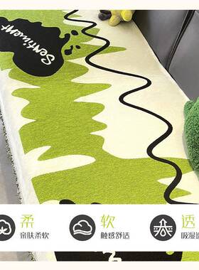 多巴0胺沙发垫四季通用2一25新款沙发SJBXNE布绿色片盖式皮沙发坐