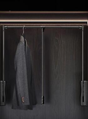 SC370下拉式挂挂衣杆约衣柜衣间自动升降衣器活帽动挂衣架简缓冲