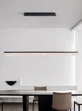 餐0厅吊灯224新款现代简约级中灯具餐桌吧台极简82419一山字高餐