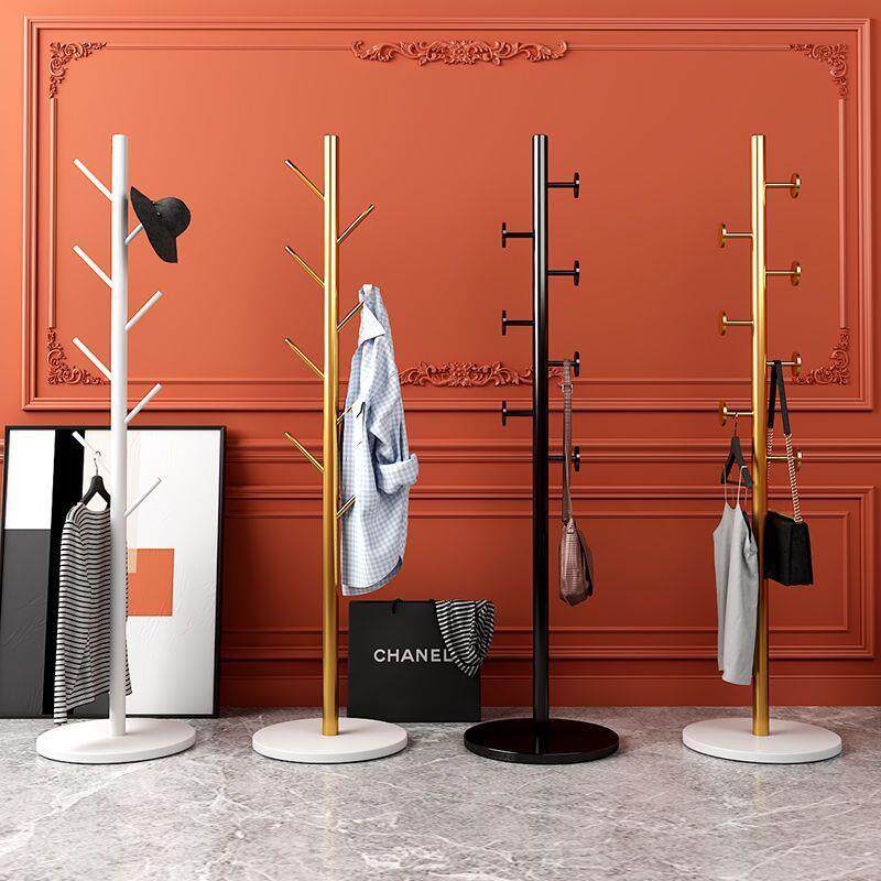 欧式轻奢帽无品牌/架大理石立落地衣挂架卧室衣架客厅铁艺简易式