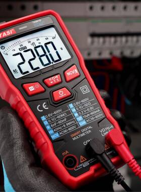 万用表 TA801D全自动智能识别无需拨档 小型便携式家用维修万用表