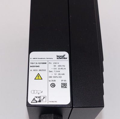 TGI7.5-12/100W点火变压器 KromSchroder(霍科德) TGI5-15/100W