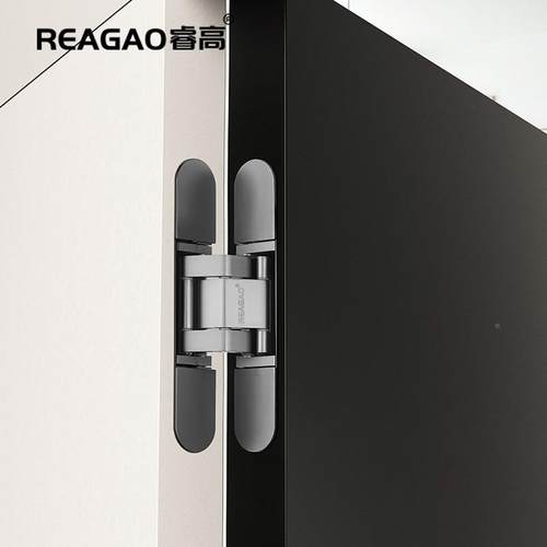 REAGAO\/睿高三维调十字铰链暗藏调隐形可门合页槽节重型折叠开门