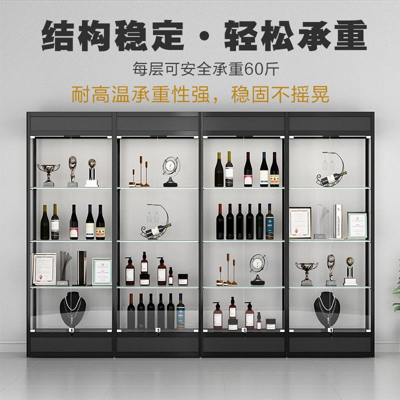 柜礼品乐高手办展玻示柜珠宝荣誉架台化奖牌奖杯样品茶叶妆品璃产