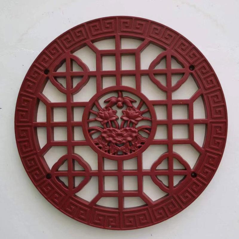 对称树FG-DC01式脂镂空砖雕中仿窗花扇庭院墙面装饰古透窗院墙形