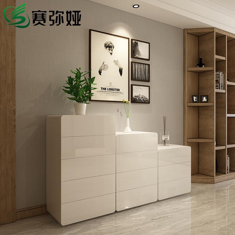 简约现代三斗柜关四斗柜五斗柜柜橱烤纳漆客by013-2厅门厅组合收