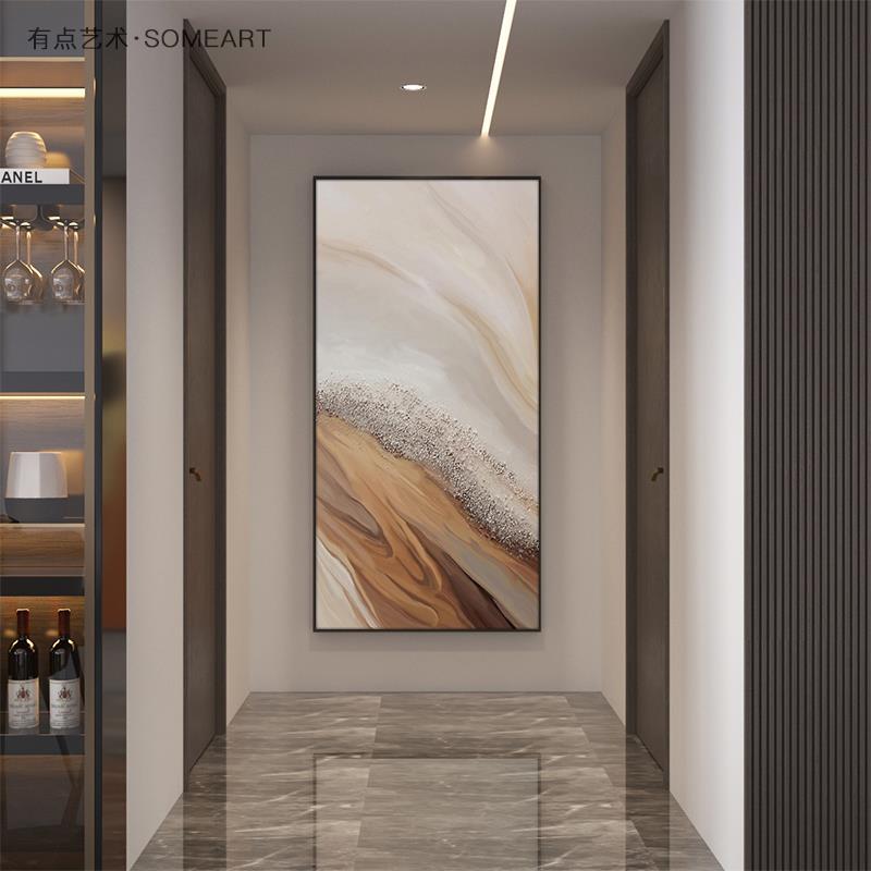 现代约入户玄艺关装饰画36XzN0N8抽道象术客厅墙面壁简画高级感走